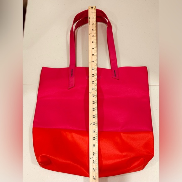 Lancome Pink /‎ Red Reversible Tote Beach Bag with HandlesListed for charity - Picture 2 of 9